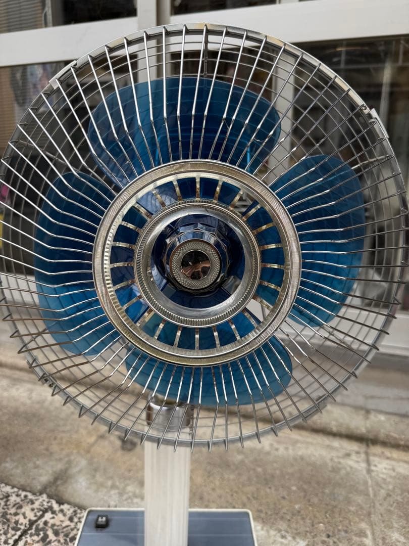 M*す様 昭和レトロ東芝Toshiba Crystal 扇風機「SF-30R」青